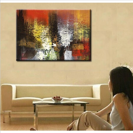 

Handpainted New Free Shipping Modern Abstract Pictures on Canvas Oil Painting Abstract Wall Art for Home Decor