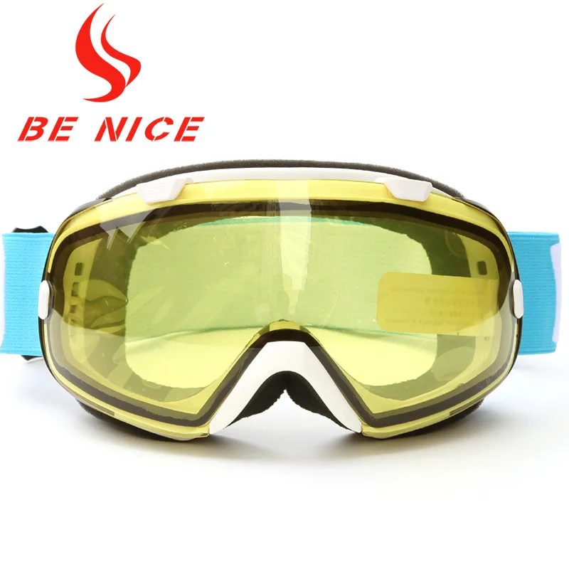 

Benice Men Multicolor Anti Fog UV Protection Professional Outdoor Sports Snowboard Skate Goggles Snow Goggle Double Lens Glasses