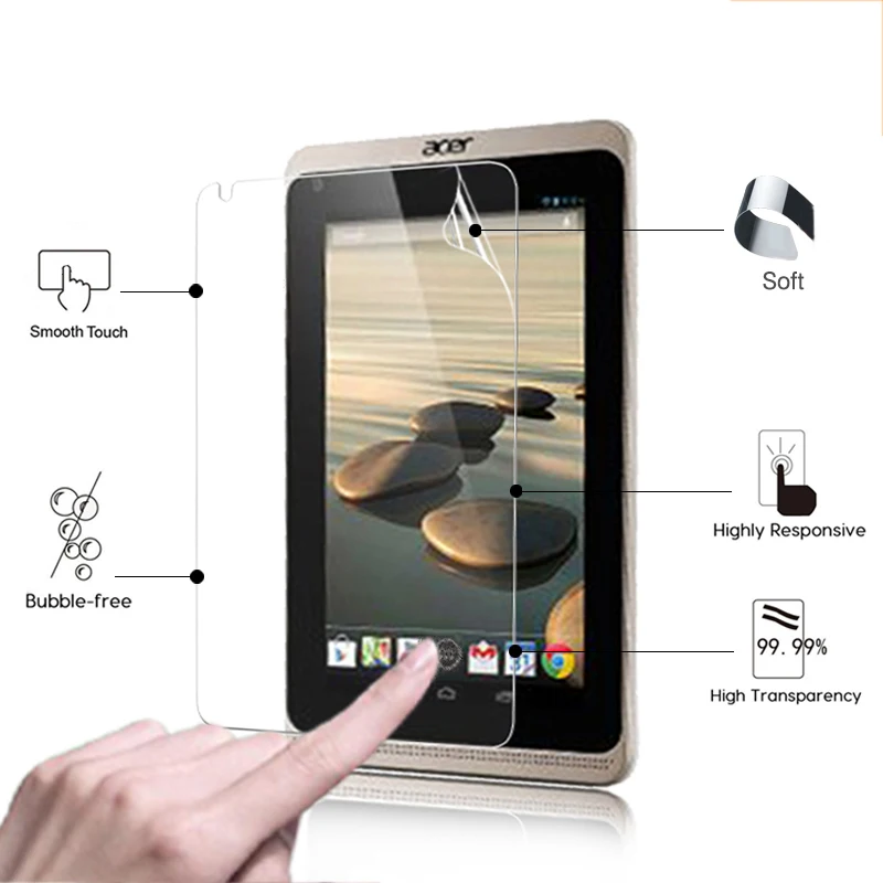 

Ultra HD LCD Anti-Scratched Screen Protector Film For Acer Iconia B1-721 7.0" tablet high clear glossy screen protective films