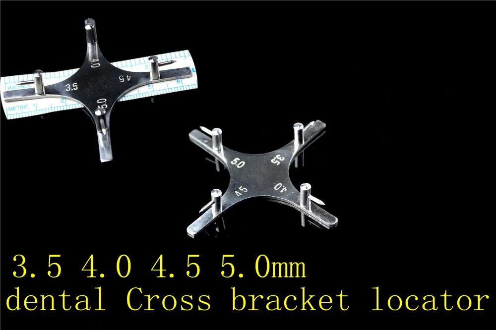 

medical oral cavity dental instrument teeth material tool cross brackets positioner locator star orthodontic bracket locator