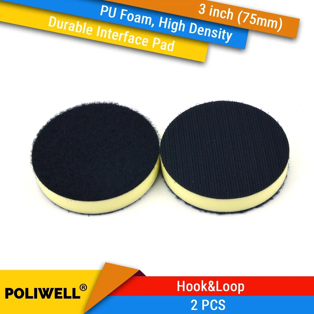 2PCS 3 Inch(75mm) Durable High Density PU Foam Surface Protection Interface Pads for 3