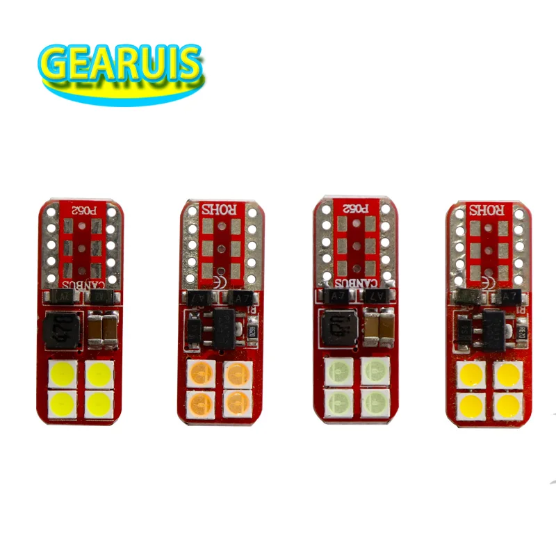 

10 шт. T10 Светодиодные лампы 1 Вт Неполярные 168 501 W5W LED 8 smd 3030 Светодиодные лампы клинового внутреннего освещения Подсветка номерного знака 12 В 6000 К