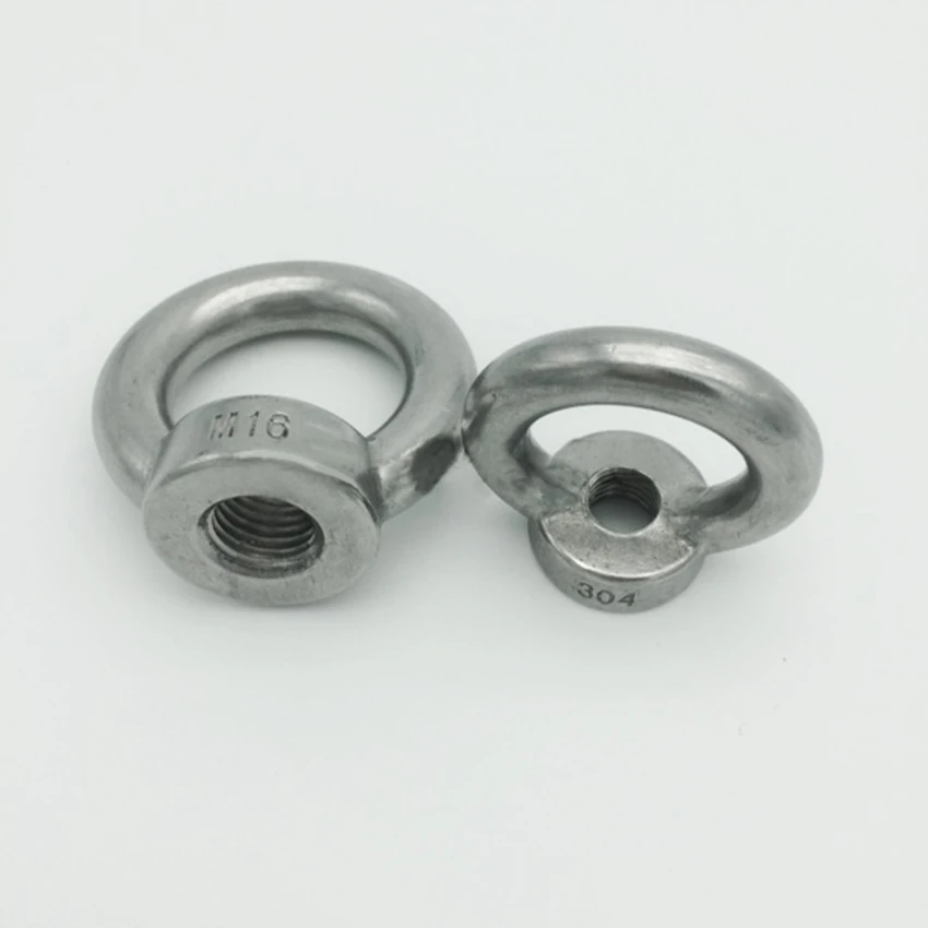 10pcs M3 M4 M5 stainless steel Eye Nut Marine Lifting Eyenut Ring Nut Loop Hole for Cable Rope Lifting