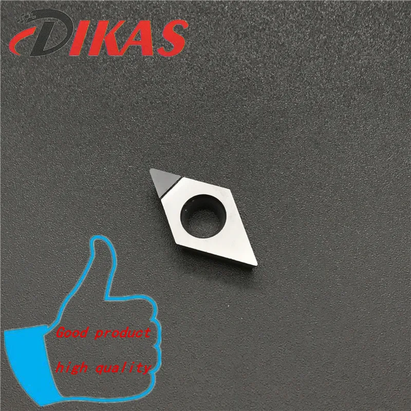 شفرات الماس DCMT11T304 PCD ، أدوات cnc ، معالجة المعادن غير الحديدية ، معالجة الألومنيوم والنحاس ، 2 قطعة