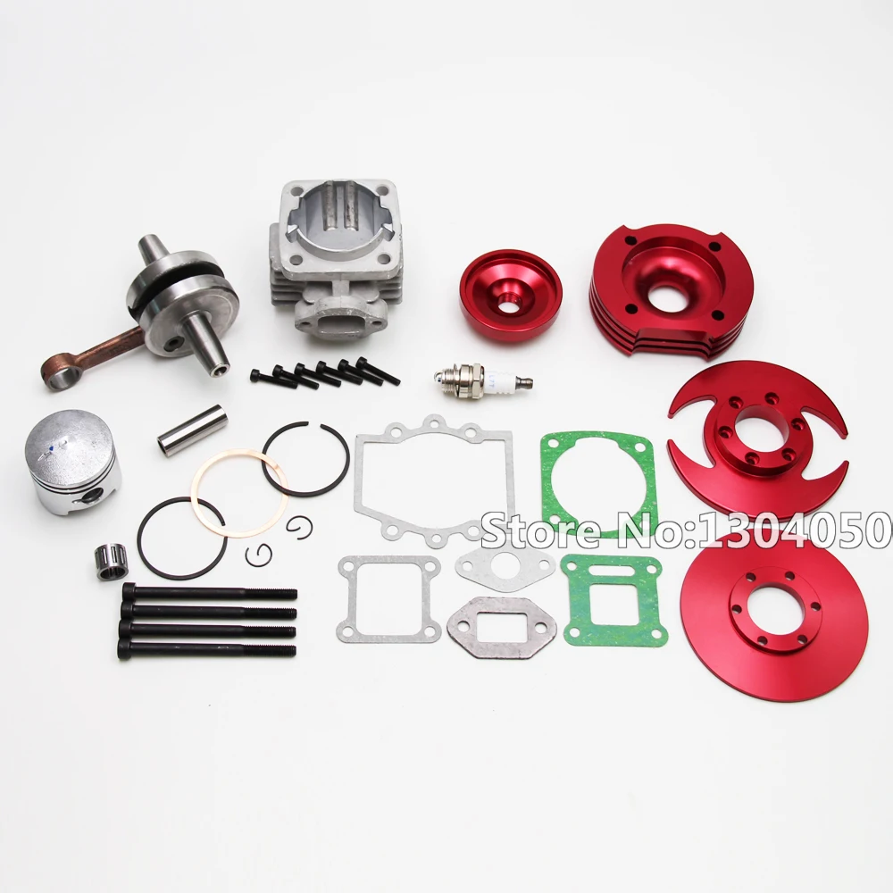 

44MM BIG BORE TOP END KIT FOR ATV POCKET BIKE DIRT BIKE 47CC 49CC 2 STROKE STAGE 3 RED NEW