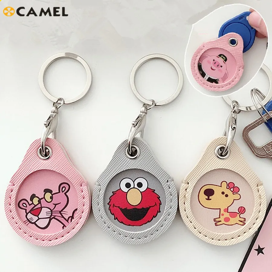 13.56Mhz  S50 UID changeable 0 block Writable Access Control Leather Tags Token Keyfob Keychain 2pcs/lot IC Tag