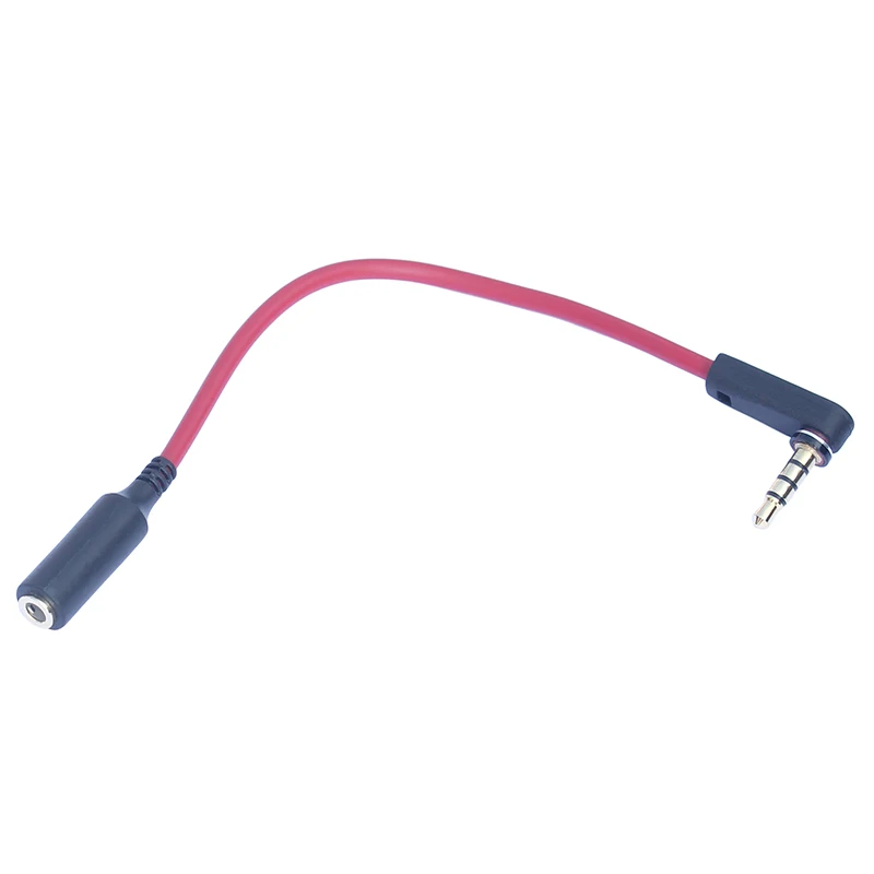 DC3.5mm Male to Female Extension stereo Audio Cable 15cm 90 Degree Angled