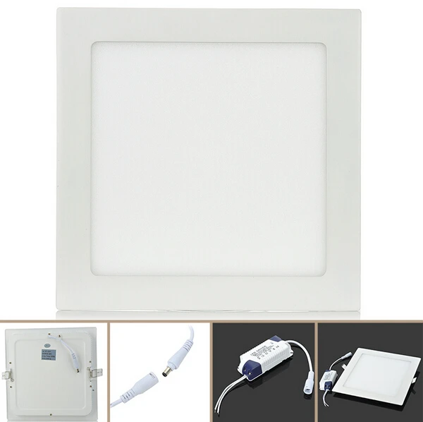 Wholesale 20PCS 18W IC High brightness LED Panel Lights ceiling lighting Cold white/warm white AC85-265v 110V 220V 230V FEDEX