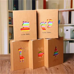 4/5/6/7/8 inch 100pcs/200pcs Pocket Interleaf Type Photo Album Photo Picture Storage Album for Kids Children Scrapbooking gift