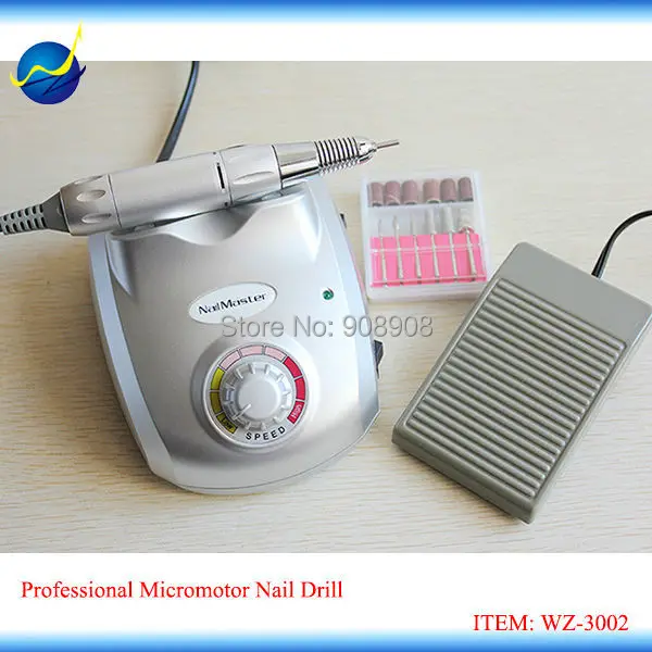 Electric Nail Art Drill Polishing Polisher Machine HG-208 Micromotor for Spas, Beauty Parlors, Personal Use Fingernail & Toenail