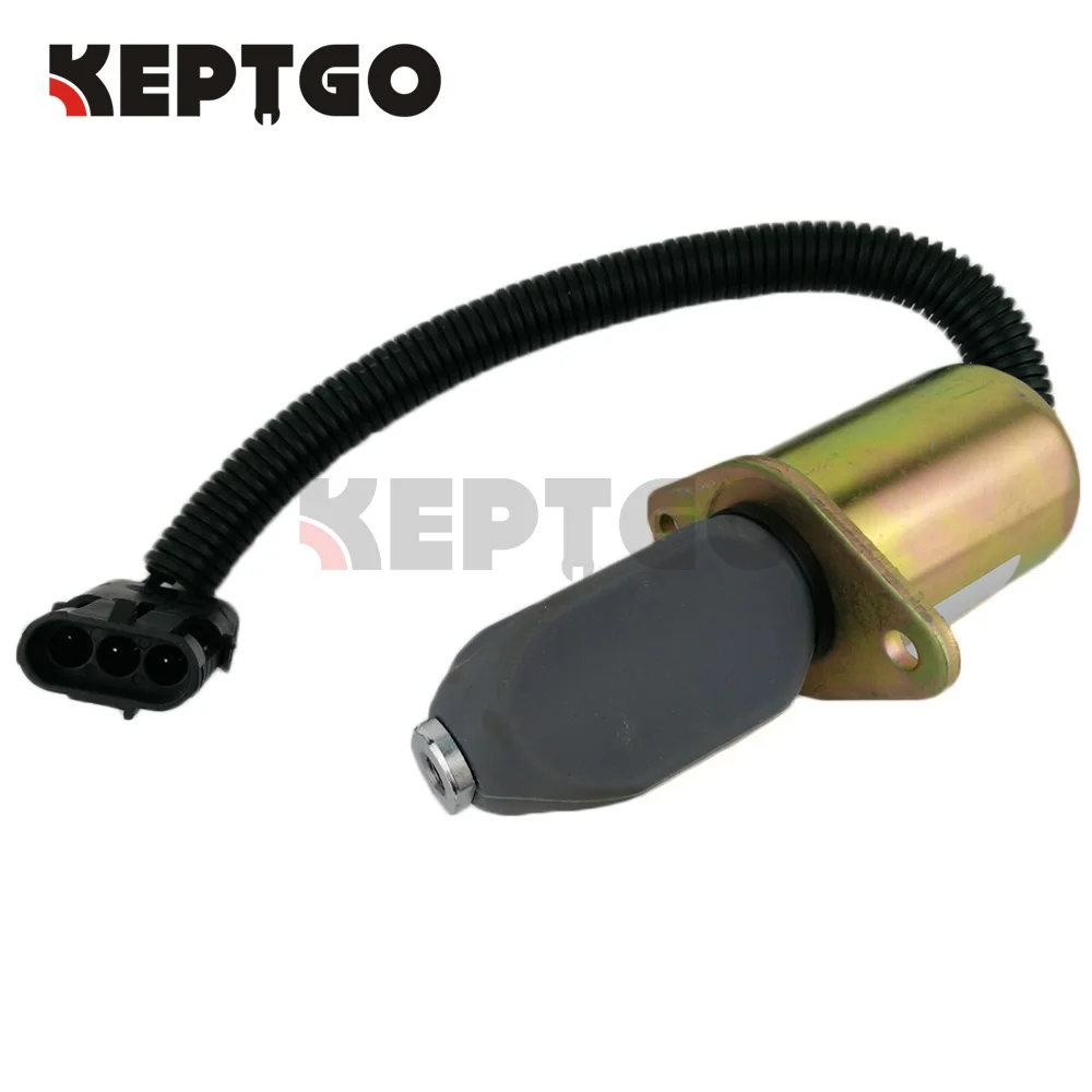 New Fuel Cutoff Solenoid For 743 645 643 Bobcat Skidsteer Kubota 6681513 6667993 3832211 3934972