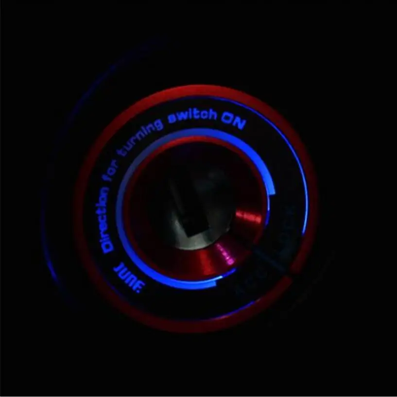 Car-styling LED keyhole Ring case for AUDI A1 A3 Q3 TT  VW Jetta Polo Golf 6 GTI R20 Scirocco Passat Tiguan /For Skoda Seat leon