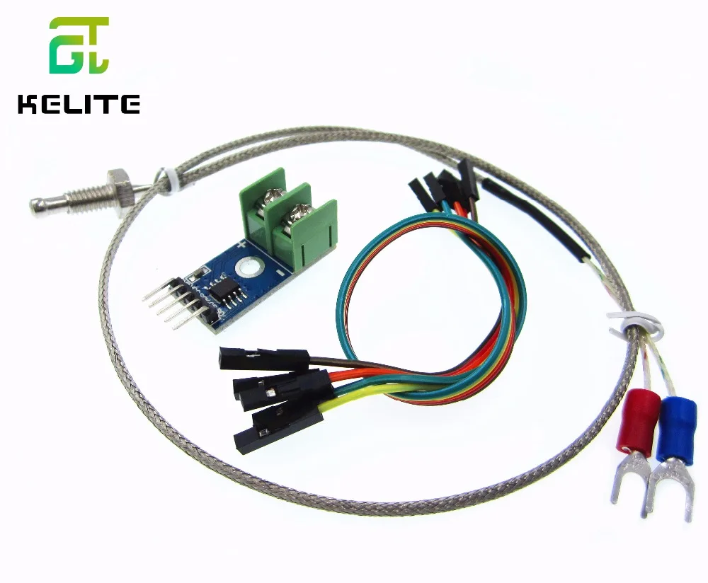 K tipo sensor termopar, módulo MAX6675, temperatura graus, 10pcs