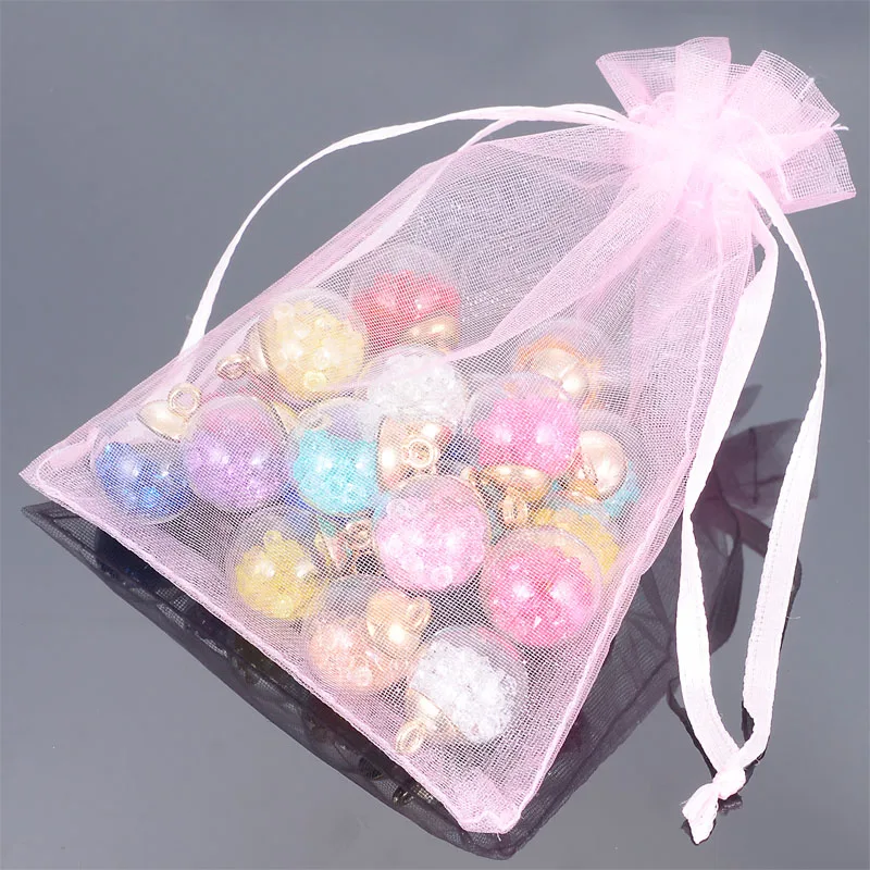 Miasol Hot Sale 50pcs/bag Pick 21 Colors Jewelry Packaging Drawable Organza Bags,Gift Bags & Pouches,Jewelry Packing Bags