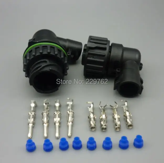 Shhworldsea  4 Pin 1-967325-3 965783 Auto Sensor plug connector with sheath for Car oil exploration railway Round connector