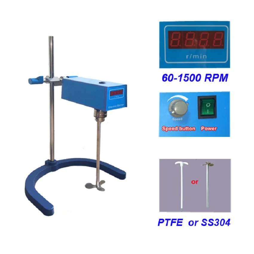 Free shipping, Stirring Volume max 80L Laboratory overhead stirrer