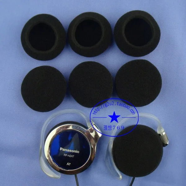 20 قطعة 35 مللي متر 3.5 سنتيمتر الأسود بطانة للأذن الإسفنج قطع الأذن ل Q38L WQ68 Q66 MDR-Q21 BT140 سماعة سماعة سماعة