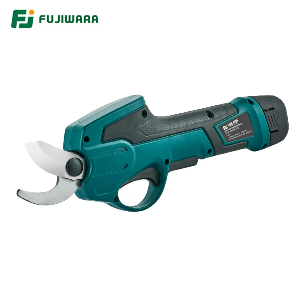 

FUJIWARA 7.2V 1300mAh Electric Pruning Scissors 0-25mm Pruning Shears Lithium Battery Garden Pruner