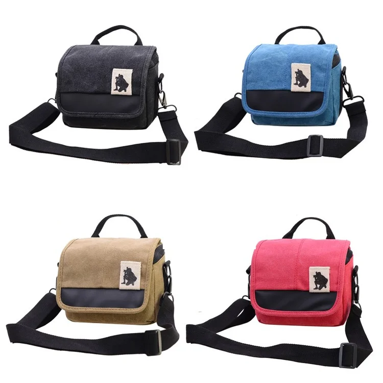 Canvas Camera Bag Case Bag  For Canon EOS M10 M6 M5 SX60 SX50 SX30 SX510 1100D 1200D 1300D 450D 500D 600D 550D 18-55mm lens