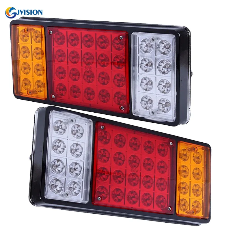 1Pair 12V 36 LED Waterproof Car Rear Brake Stop Turn Reverse Indicator Light Lamps for Truck Isuzu Caravan Camper Trailer