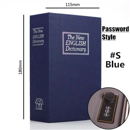 Diversion Book Safe – Dictionary Secret Lock Box, Metal Interior, Cardboard Exterior, 7.09 X 4.53 X 2.17 Inch For Money, Jewelry & Passport
