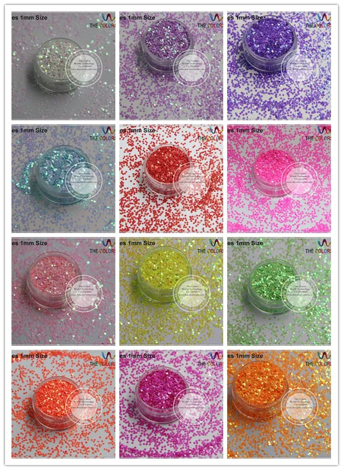 Iridescent  Pearlescent colors Glitter Round dot  Shape sequins  for Nail design nail art and DIY deco