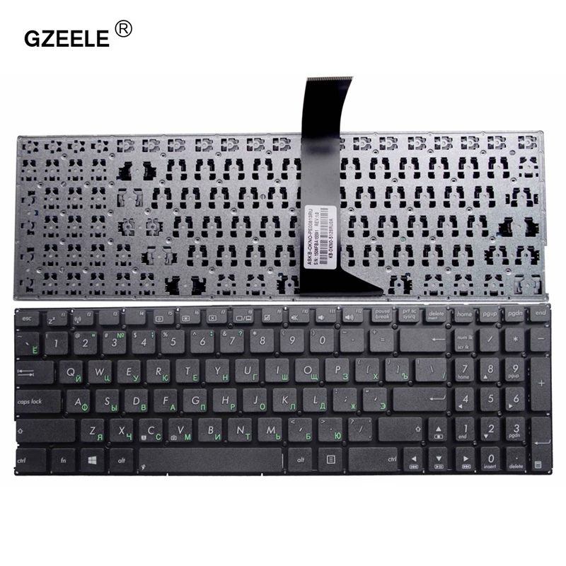 GZEELE new Russian laptop Keyboard for Asus F552 F552C F552CL F552E F552EA F552EP F552LA F552LAV F552LD R510V RU Black