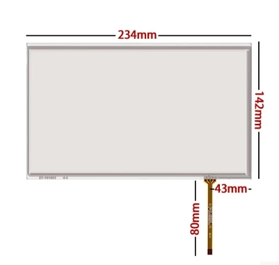 

234 мм * 142 мм Новый 5,5-дюймовый 16:9 четырехпроводный сенсорный экран ручной работы 10,1*234