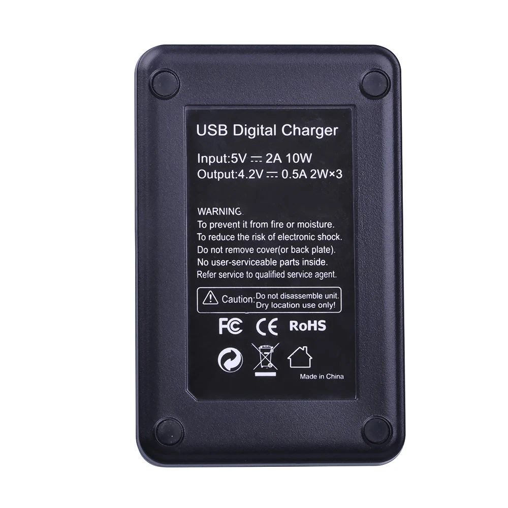 3Pcs PG1050แบตเตอรี่ + LED 3ช่อง USB Charger สำหรับ SJCAM Sj4000 Sj5000x SooCoo C30 C50 EKEN H9 H3 v8 Series 4K Ation Cameras กล้อง