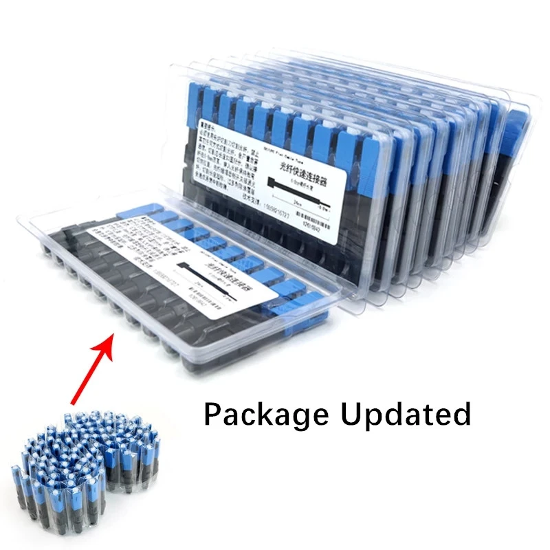 50/100 viên CÁP QUANG FTTH SC nhanh đầu kết nối SC UPC tiết kiệm chi phí SM Nhanh Lạnh Hội trường sợi quang cổng kết nối miễn phí vận chuyển IL <0.7dB