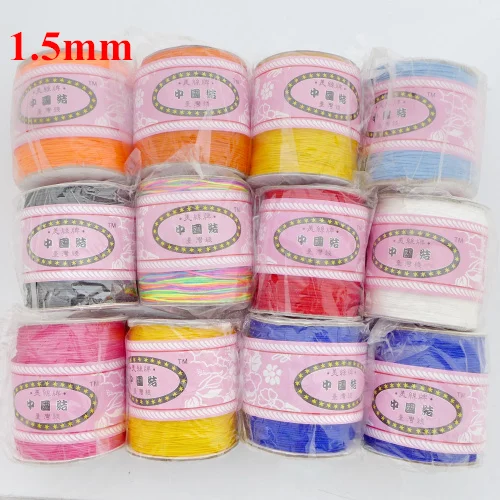 

free shipping 1.5mm thread cord rope Waxed Bead Cord fit bracelet & necklace string 160meters(color group 2)