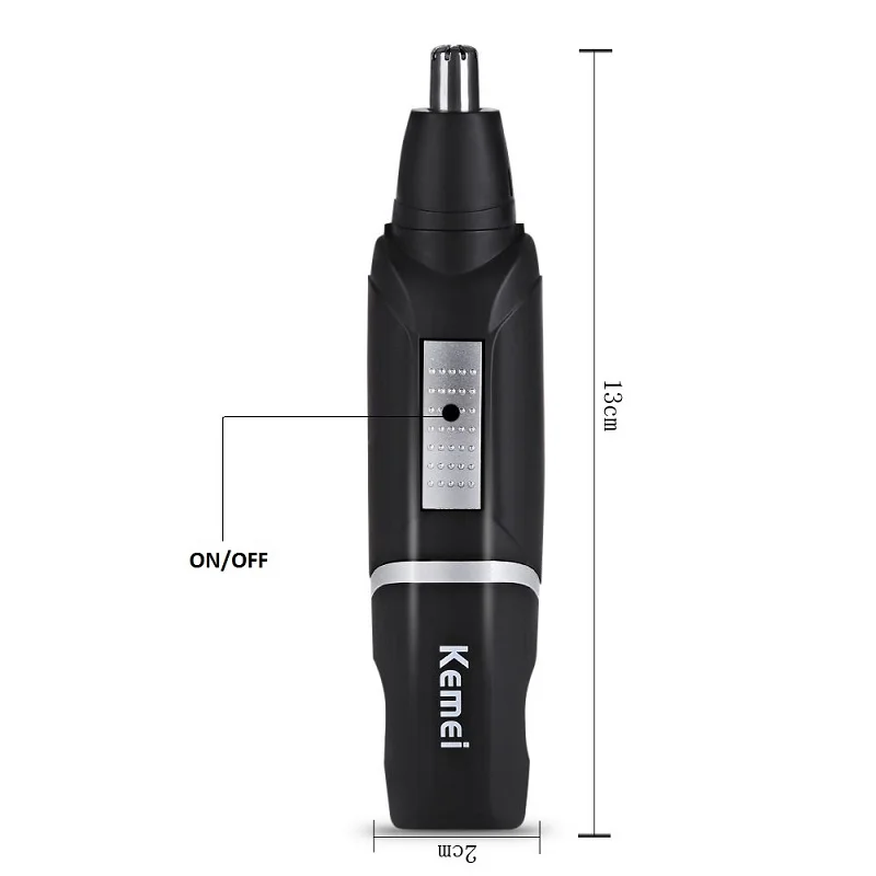 Kemei Electric Nose Trimmer For Men Beauty AA Battery Nose and Ear Hair Trimmer For Nose Hair Removal and Men Nose Trimer KM-511