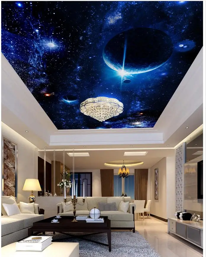 

3d room wallpaper landscape ceilings Fantasy ceiling world frescoes ceiling 3d mural wallpaper