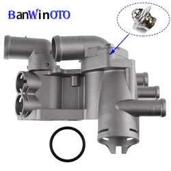 Aluminum Engine Cooling Thermostat Housing Cover Assembly For VW POLO SEAT IBIZA SKODA FABIA 032121111AP