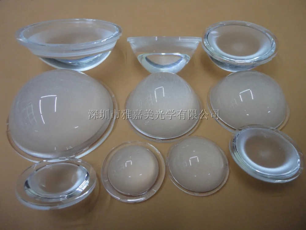 PMMA Meniscus lens Diameter 30mm 45mm 60mm Frosting concave convex lenses,High power LED lens