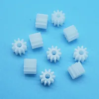 Módulo de piñón 102A 0,5 M 0,5 10 dientes piezas de Motor de engranaje de plástico accesorios de juguete 10 unids/lote