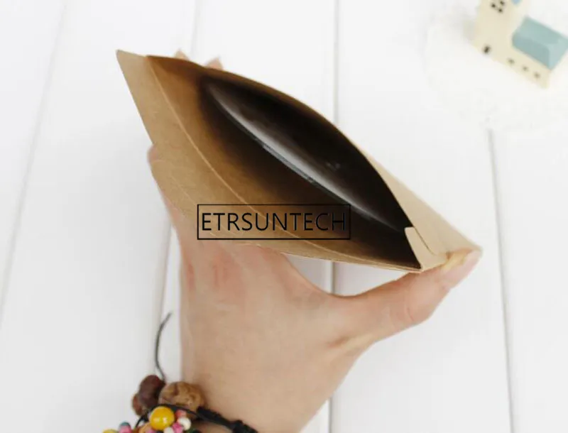 500pcs Kraft Paper Disc CD DVD Bag Cover Packaging Envelopes Birthday Wedding Party Favor 12.5*12.5cm