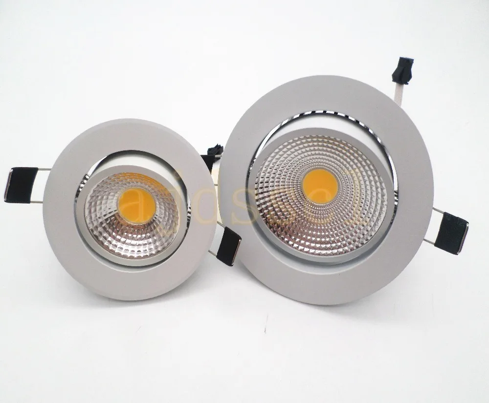 Led downlight spot led ceiling decoration white COB Ceiling Light 3w 5w 7w 12w AC85-265V ceiling recessed Lights Indoor Lighting