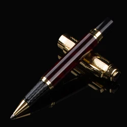DIKA WEN Luxury Brand High Quality gold Business Office Medium nib Metal Roller Ball Pen For Office Business Writing Student