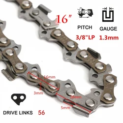 16inch Chainsaw Saw Chain Blade For 3/8
