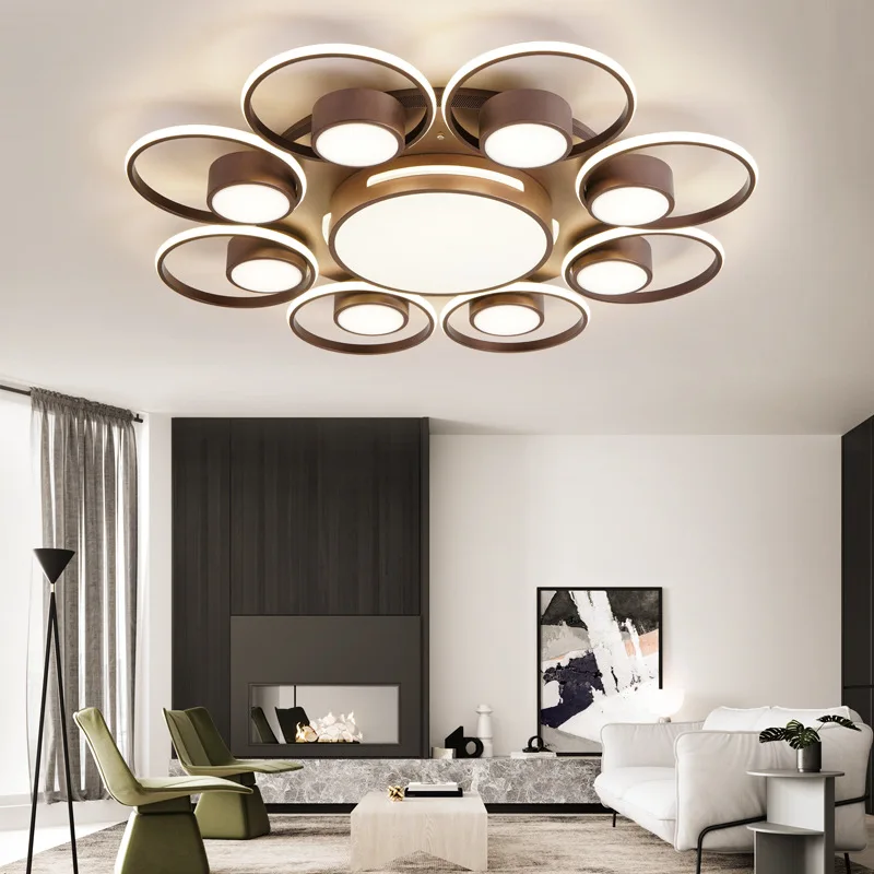 

Nordic Ring Ceiling lamp modern style Creative Room lamp LED Northern Europe Bedroom chandelier Free Delivery