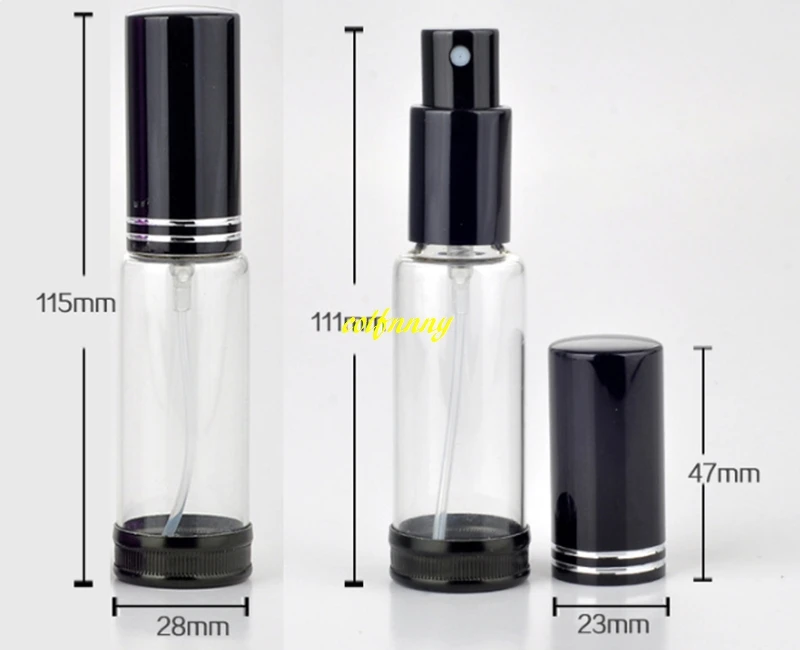 300 cái/lốc Nhanh Chóng vận chuyển 20 ML Thủy Tinh Xách Tay chai Nước Hoa Với Nhôm Chống wrestling vòng Atomizer xịt Rỗng Parfum Trường Hợp