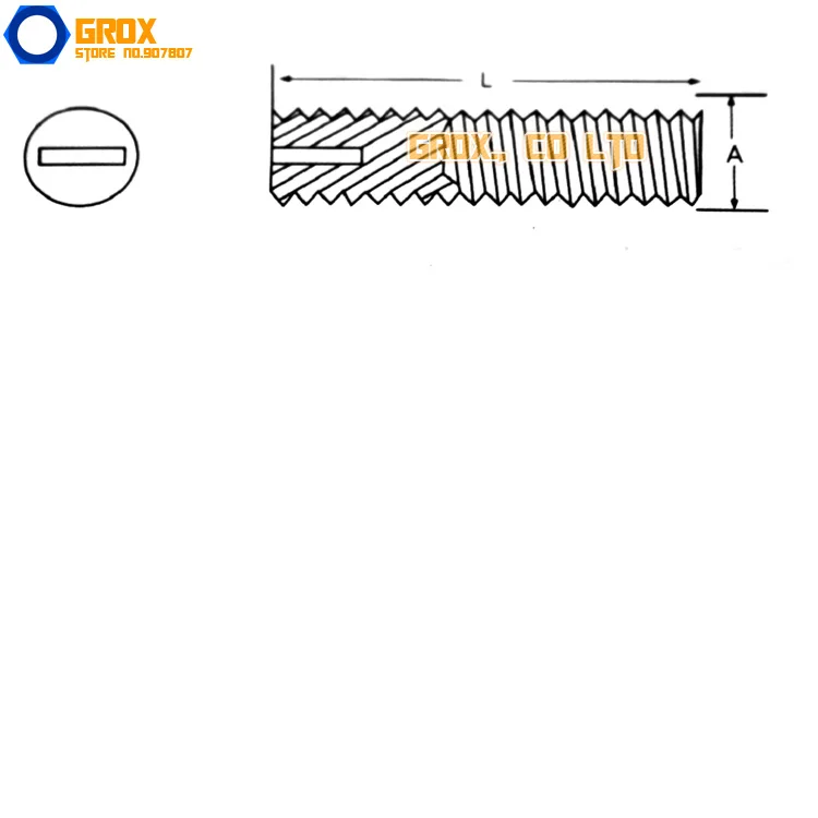 150 Pieces M5 x 10mm Nylon Grub Screws Cup Point Slotted Set Screw