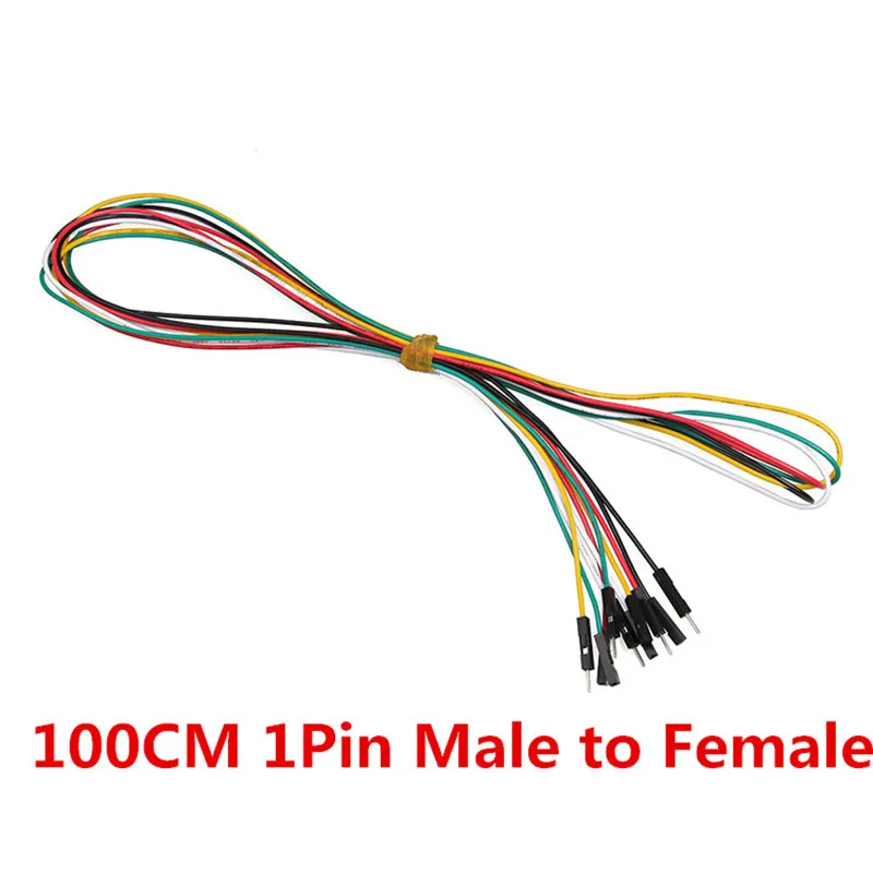 1M Breadboard Jumper Wires 20pcs/lot 1pin 100cm M-M M-F F-F 2.54mm DuPont Cable Line for Electronic DIY Experiment