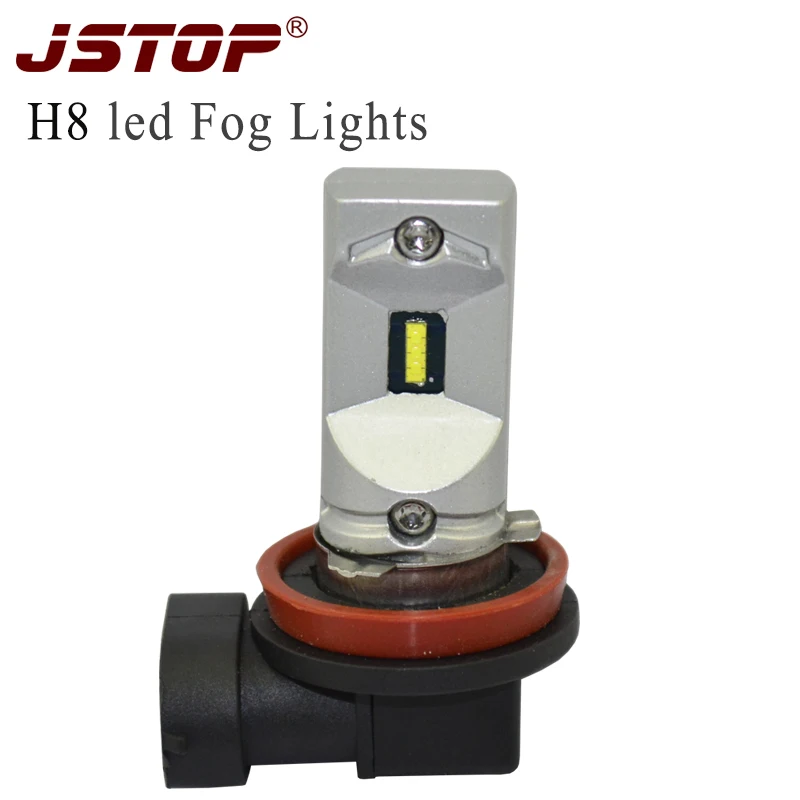 JSTOP Led Fog H8 Lights 7.5W 1860SMD H8 canbus bulbs led 12-24VAC 6000K white AUTO 450-500LM led car fog lamps External Lights