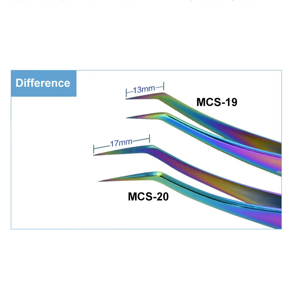 الأصلي Vetus MCS ملاقط الجملة MCS-12 MCS-15 MCS-18 MCS-19 MCS-20 الدقة الجمال المكياج رمش تطعيم أدوات