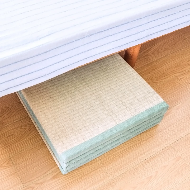 Folding JapaneseComfortable  Tatami Mattress Mat Rectangle Large Foldable Floor Straw Mat For  Sleeping Tatami Mat Flooring