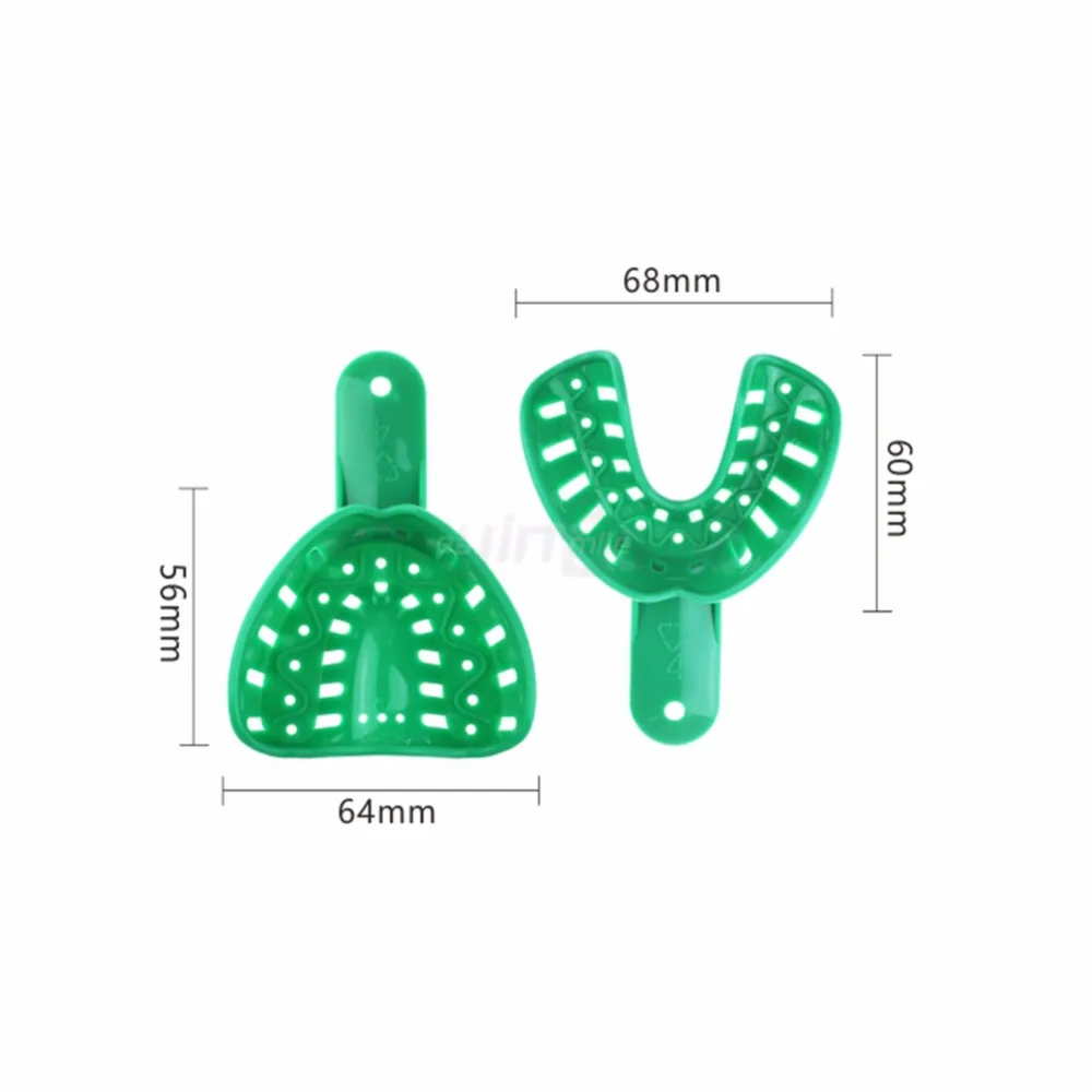 6 PCS/bag  Dental Impression Tray EASYINSMILE Disposable Plastic for Adult or Child Size L/M/S Upper and Lower