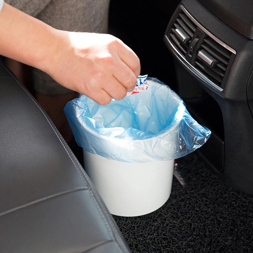 30 Pcs/ Roll Small Thicken Garbage Bags Kitchen Trash Mini Disposable Trash Can Plastic Bag Disposable Bags For Car Bathroom