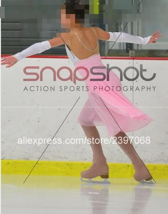 

Ice Skating Dresses Pink Ice Skating Dress Kids Competition Ice Skating Dresses Custom Women Free Shipping B433